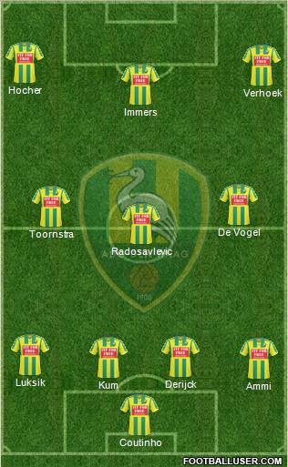 ADO Den Haag Formation 2011