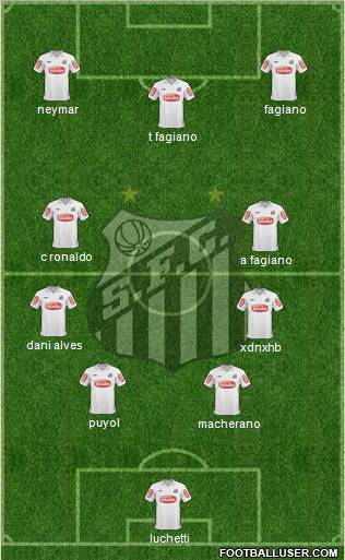 Santos FC Formation 2011
