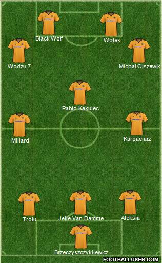 Wolverhampton Wanderers Formation 2011