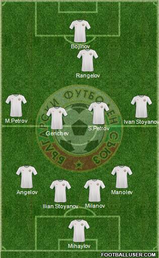 Bulgaria football formation