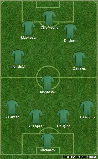 Pro Evolution Soccer Team Formation 2011