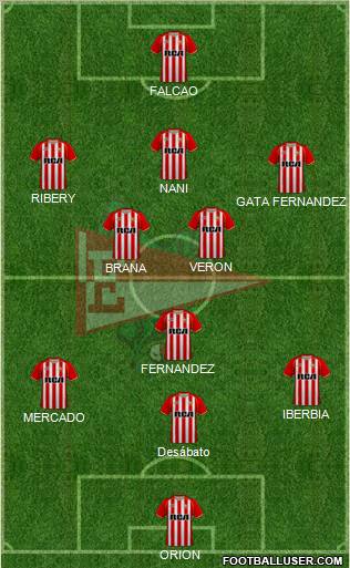 Estudiantes de La Plata Formation 2011