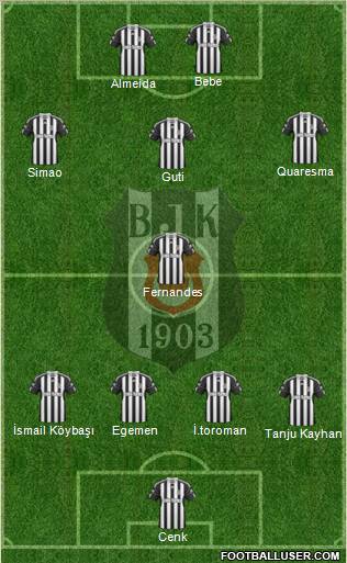 Besiktas JK Formation 2011