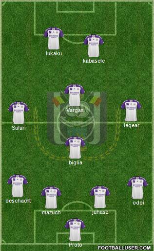 RSC Anderlecht Formation 2011