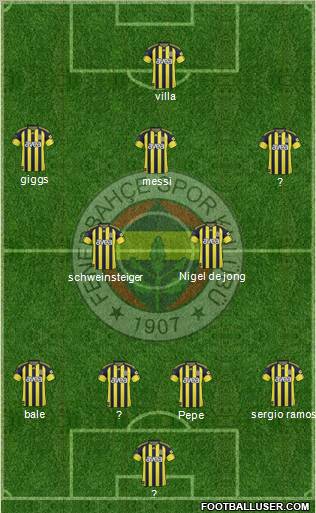 Fenerbahçe SK Formation 2011