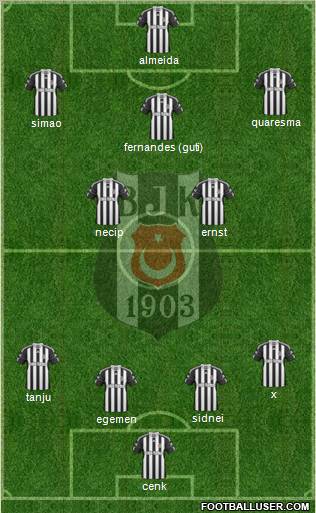 Besiktas JK Formation 2011