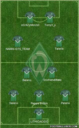 Werder Bremen Formation 2011
