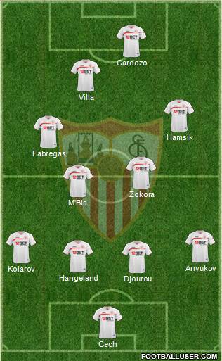 Sevilla F.C., S.A.D. Formation 2011