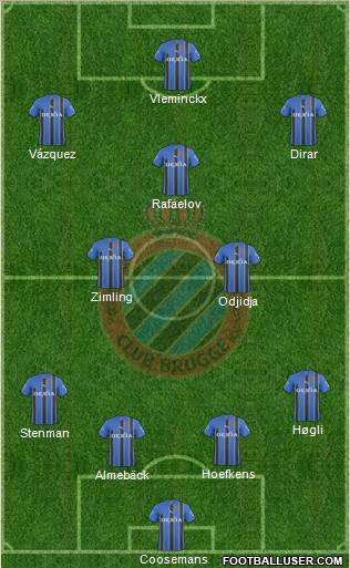 Club Brugge KV Formation 2011