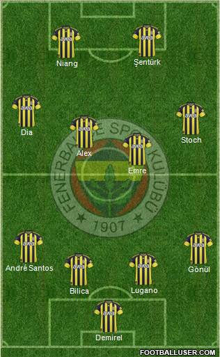 Fenerbahçe SK Formation 2011