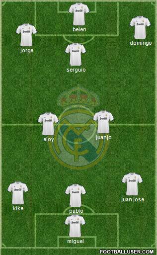 Real Madrid C.F. Formation 2011