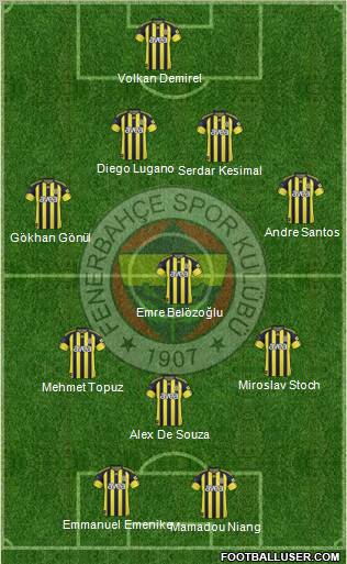Fenerbahçe SK Formation 2011