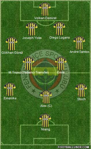 Fenerbahçe SK Formation 2011