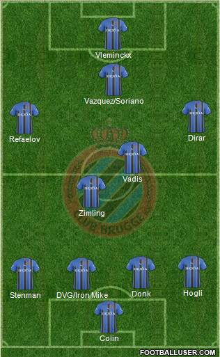 Club Brugge KV Formation 2011