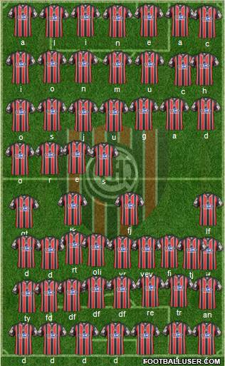 Chacarita Juniors football formation