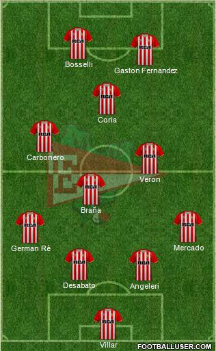 Estudiantes de La Plata Formation 2011