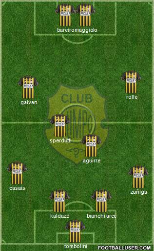 Olimpo de Bahía Blanca football formation