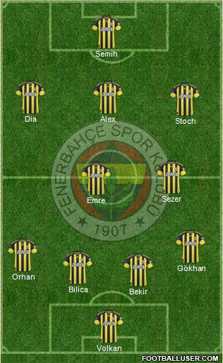 Fenerbahçe SK Formation 2011