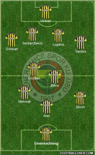Fenerbahçe SK Formation 2011