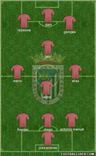 C.D. Badajoz S.A.D. Formation 2011