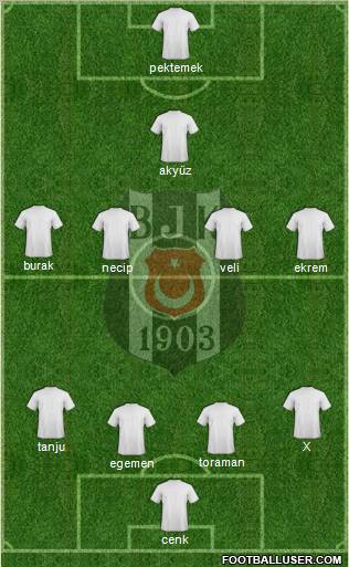 Besiktas JK Formation 2011