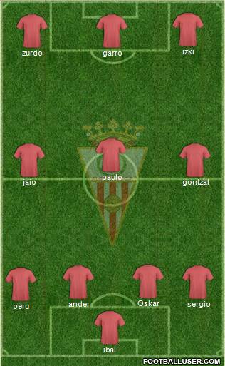 Algeciras C.F. football formation