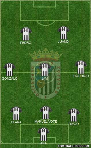 C.D. Badajoz S.A.D. Formation 2011
