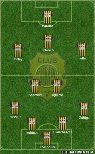 Olimpo de Bahía Blanca football formation