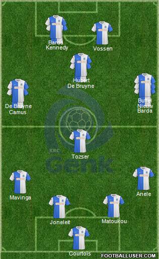 K Racing Club Genk football formation