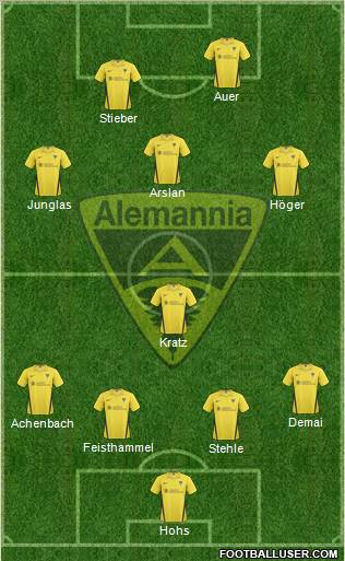 TSV Alemannia Aachen football formation