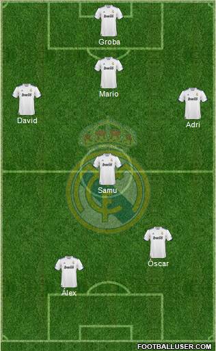Real Madrid C.F. Formation 2011