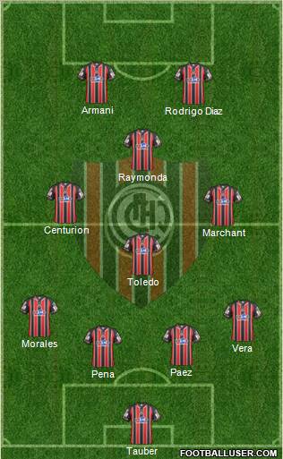 Chacarita Juniors Formation 2011