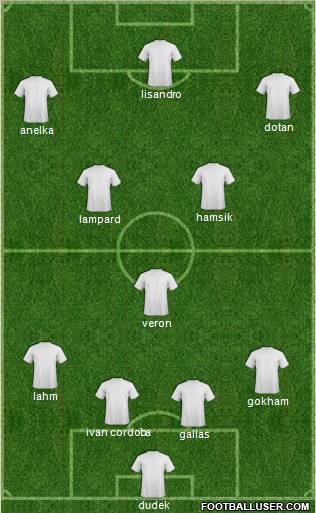 Pro Evolution Soccer Team Formation 2011
