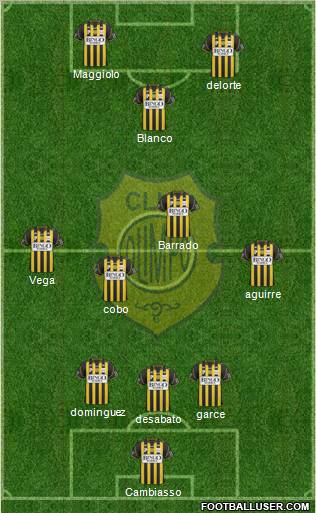 Olimpo de Bahía Blanca football formation