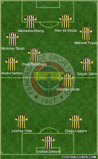 Fenerbahçe SK Formation 2011