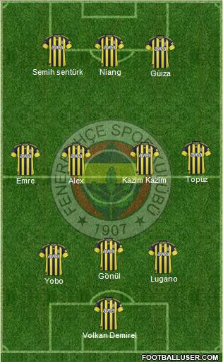 Fenerbahçe SK Formation 2011