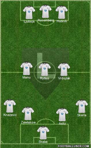 Legia Warszawa Formation 2011