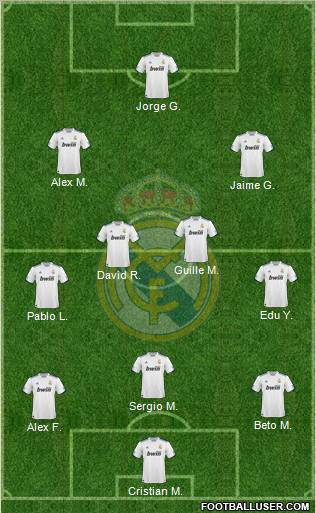 Real Madrid C.F. Formation 2011
