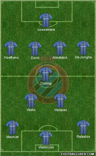Club Brugge KV Formation 2011