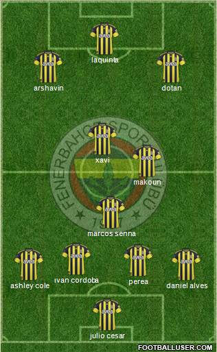 Fenerbahçe SK Formation 2011