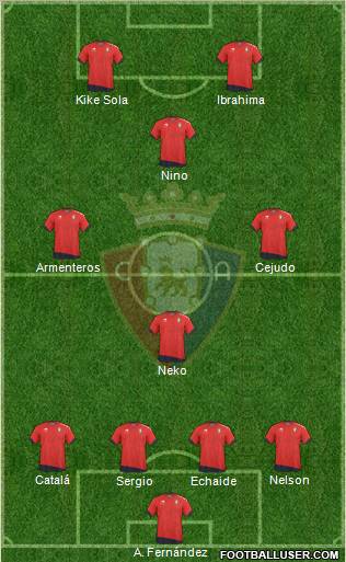 C. At. Osasuna Formation 2011
