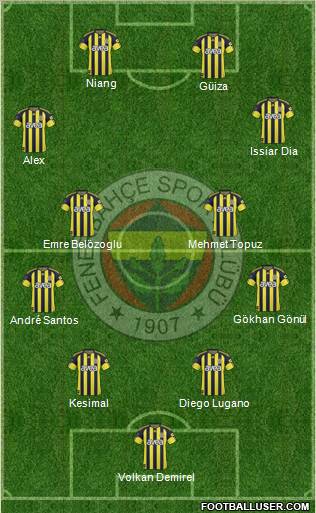 Fenerbahçe SK Formation 2011