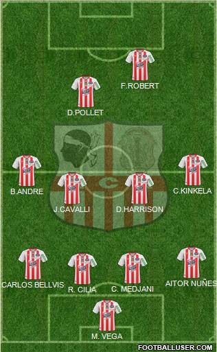 Athletic Club Ajaccien Football Formation 2011