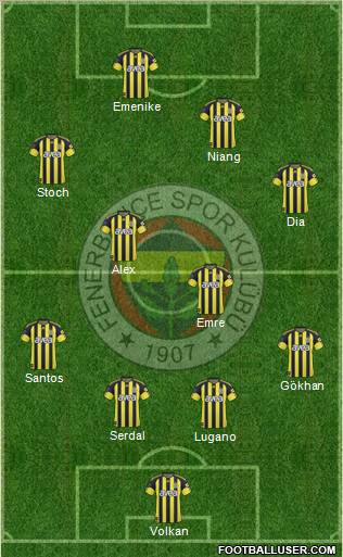 Fenerbahçe SK Formation 2011