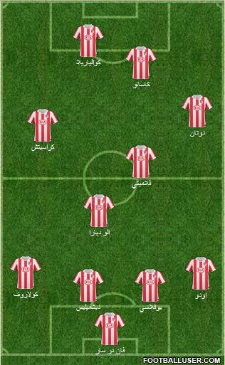 Atlético Madrid B Formation 2011