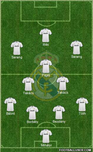 Real Madrid C.F. Formation 2011