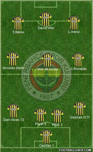Fenerbahçe SK Formation 2011