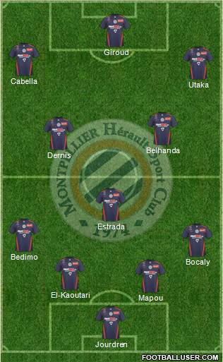 Montpellier Hérault Sport Club Formation 2011