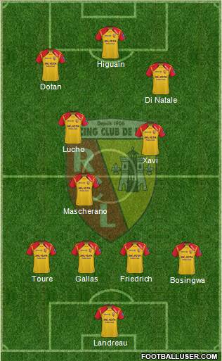Racing Club de Lens Formation 2011