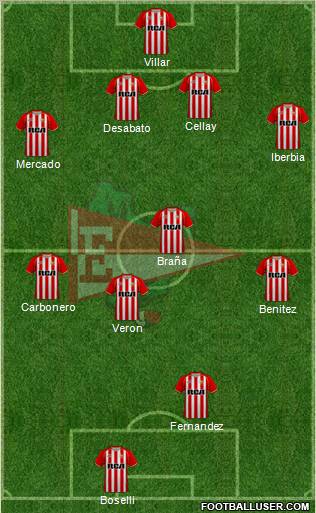 Estudiantes de La Plata Formation 2011